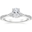 Platinum Tapered Luxe Aria Diamond Ring (1/5 ct. tw.), smalltop view