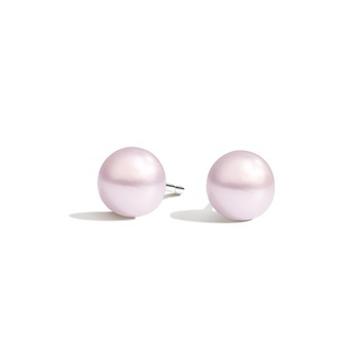 Rose Freshwater Cultured Pearl Stud Earrings (6mm)