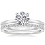 18K White Gold Haven Diamond Ring with Ballad Eternity Diamond Ring (1/3 ct. tw.)