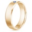 18K Yellow Gold Borealis Sapphire Wedding Ring, smallside view