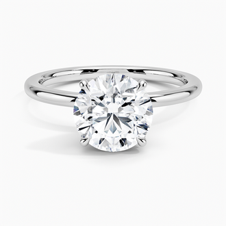 Platinum Petal Diamond Ring
