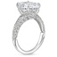 18KW Sapphire Nola Diamond Ring, smalltop view