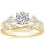 18K Yellow Gold Zelie Diamond Ring (1/4 ct. tw.) with Winding Willow Diamond Ring