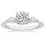 Platinum Sona Diamond Ring (1/3 ct. tw.), smalltop view