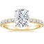 18KY Moissanite Constance Diamond Ring (1/3 ct. tw.), smalltop view