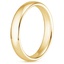 18K Yellow Gold 4mm Comfort Fit Wedding Ring, smallside view