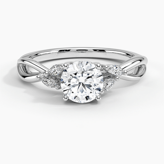 Platinum Willow Diamond Ring (1/8 ct. tw.)