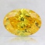 1.29 Ct. Fancy Vivid Orangy Yellow Oval Lab Created Diamond