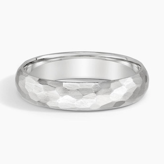 Canyon 5mm Wedding Ring in Platinum