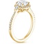 18K Yellow Gold Luxe Aria Halo Diamond Ring (1/4 ct. tw.), smallside view