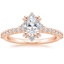 14K Rose Gold Arabella Diamond Ring (1/3 ct. tw.), smalltop view