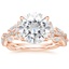 Rose Gold Moissanite Luxe Secret Garden Diamond Ring (3/4 ct. tw.)