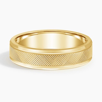 Maverick 5.5mm Wedding Ring in 18K Yellow Gold