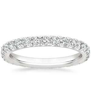 pave diamond eternity band