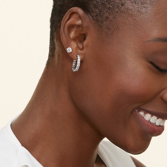 Elise Reversible Lab Diamond Hoop Earrings (3 ct. tw.)- Brilliant Earth