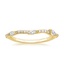 18K Yellow Gold Luxe Willow Contoured Diamond Ring (1/5 ct. tw.), smalltop view