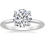 Platinum Secret Halo Diamond Ring, smalltop view