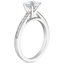 18KW Moissanite Starlight Channel Set Diamond Ring, smalltop view