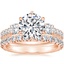 14K Rose Gold Gramercy Diamond Ring (3/4 ct. tw.) with Sienna Eternity Diamond Ring (7/8 ct. tw.)