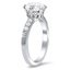 Double Claw Prong Vintage-Inspired Diamond Ring, smallview