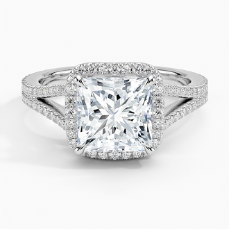 Fortuna Halo Diamond Ring - Brilliant Earth