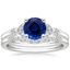 18KW Sapphire Verbena Diamond Bridal Set (1/4 ct. tw.), smalltop view