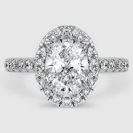 luxe sienna halo diamond ring