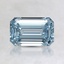 1.02 Ct. Fancy Intense Blue Emerald Lab Created Diamond