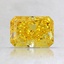 1.25 Ct. Fancy Vivid Yellow Radiant Lab Created Diamond