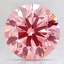 2.48 Ct. Fancy Vivid Pink Round Lab Created Diamond