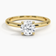 18K Yellow Gold Elodie Ring, smalltop view