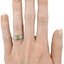 The Malissa Ring, smallzoomed in top view on a hand