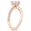 14K Rose Gold Petite Olympia Diamond Ring, smallside view
