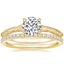 18K Yellow Gold Canela Ring with Ballad Diamond Ring (1/6 ct. tw.)