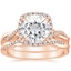 14KR Moissanite Petite Twisted Vine Halo Diamond Bridal Set (1/3 ct. tw.), smalltop view