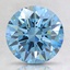 2.43 Ct. Fancy Intense Blue Round Lab Created Diamond