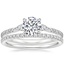 18K White Gold Luxe Aria Diamond Ring (1/3 ct. tw.) with Ballad Diamond Ring (1/6 ct. tw.)
