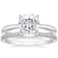18KW Moissanite Freesia Ring with Sia Diamond Open Ring, smalltop view