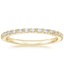 18K Yellow Gold Delicate Gemma Diamond Ring (1/6 ct. tw.), smalltop view