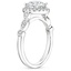 18KW Sapphire Tiara Halo Diamond Ring (1/4 ct. tw.), smalltop view