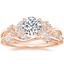 14K Rose Gold Summer Blossom Diamond Ring (1/4 ct. tw.) with Winding Willow Diamond Ring
