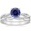 18KW Sapphire Petite Twisted Vine Diamond Bridal Set (1/4 ct. tw.), smalltop view