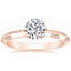 14K Rose Gold Marlowe Diamond Ring, smalltop view