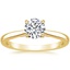 18K Yellow Gold Dawn Diamond Ring, smalltop view