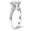 Retro Inspired Diamond Ring with Accent Bead Prongs, smallview