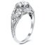 The Cadenza Ring, smalltop view on a hand
