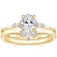 18K Yellow Gold Nadia Diamond Ring with Nadia Contoured Diamond Ring