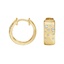 14K Yellow Gold Cascade Diamond Huggie Earrings, smalladditional view 2