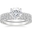18KW Moissanite Sienna Diamond Bridal Set (7/8 ct. tw.), smalltop view