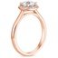 14K Rose Gold Halo Diamond Ring (1/6 ct. tw.), smallside view